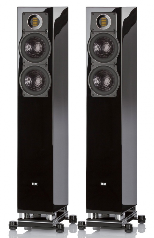 ELAC FS 407 black high gloss finish